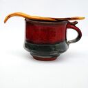Komplet 2 ręcznie robionych ceramicznych kubków Wygrzane