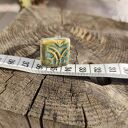 Kolorowy pierścionek ceramiczny handmade z regulowanym rozmiarem