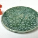 Ceramiczna mydelniczka i spodeczek na biżuterię Turkus - 14 cm