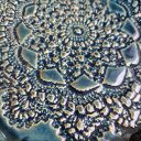 Patera ceramiczna na ciasteczka z motywem koronki - prezent handmade