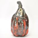 Cumior 2 - ceramiczna cukierniczka dynia na miód, raku - ręczne wykonanie