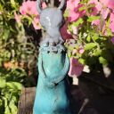 Ceramiczna myszka - lampion handmade