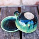 Ręcznie robiona filiżanka ceramiczna z koniem Rajgrass - prezent dla miłośniczki koni