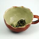 Ceramiczna duża filiżanka-kubek z figurką konia