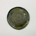 Zielone talerze z motywem koronki