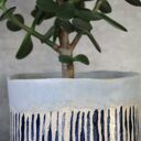 Otuliny - doniczka ceramiczna handmade, ręcznie lepiona i szkliwiona na niebiesko