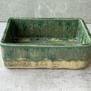 Prostokątna umywalka ceramiczna z koronką