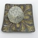 Kwadratowa mydelniczka ceramiczna ręcznie robiona „Templariusze”