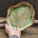 Talerzyk ceramiczny liście ( c893)