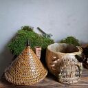 Czarka, cukiernica lub kubek ceramiczny z przykrywką - Leśny domek