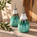 Kamionkowa butelka na oliwę i ocet 300 ml - Golden Green