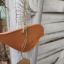 Ptaszek ceramiczny - zawieszka do ogrodu i na balkon