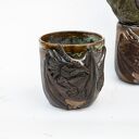 Kubek z smokiem w spiżowym złocie - matowa kamionka 600 ml