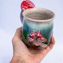 Duży kubek z muchomorem - leśne poszycie, ok. 420 ml