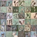 Zestaw kafli ceramicznych "Tajemniczy ogród"