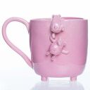 Kubek dwa misie różowy - 400 ml - Rękodzieło - Lamabo