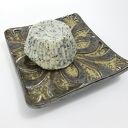 Kwadratowa mydelniczka ceramiczna ręcznie robiona „Templariusze”