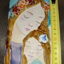 Anioł z dzieciątkiem ceramiczny