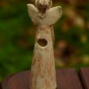 Anioł lampion kominek