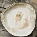 Talerz gliniany ceramiczny handmade obiadowy