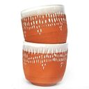Ceramiczne czarki Strugane IV - komplet 2 szt