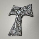 Krzyż ceramiczny Tałka Franciszkańska - ręcznie robiony prezent do wnętrza