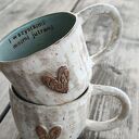 Dwa ceramiczne kubki dla pary 300 ml