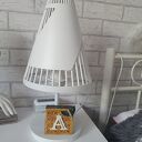 Ceramiczny inicjał A z ćmą - rękodzieło do Twojego domu