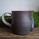 Duży kubek ceramiczny z koniem - ręcznie robiony, 500 ml