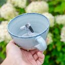 Filiżanka z koniem Pale Blue Beż - ręcznie robiony zestaw do kawy