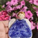 Ceramiczny aniołek z dwóch serduszek