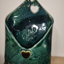 Koperta ceramiczna na drobiazgi i suche kwiatki 22x15 cm