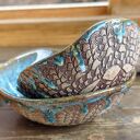 Komplet kamionkowych miseczek ( c925)