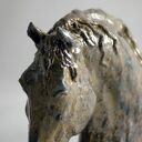 Popiersie konia - figurka ceramiczna ręcznie formowana z gliny