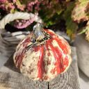 Ceramiczna dynia - ręcznie robiona dekoracja jesienna