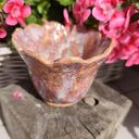 doniczka ceramiczna różowy kwiat