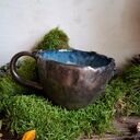 Kubek ceramiczny z nietoperzami i księżycem - Niebo nocą