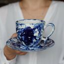 Filiżanka ceramiczna Kobalt i Biel 270 ml
