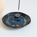 Ceramiczna kadzielnica - podstawka na kadzidło z szamotu (16 cm) 