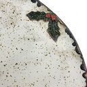Ceramiczny zestaw śniadaniowy boho na święta - ostrokrzew