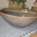 Misa ceramiczna do sałatki - ręcznie robiona szkliwiona ceramika
