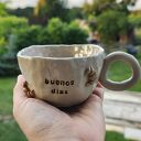 Ręcznie robione kubki do espresso 100 ml Buenos dias
