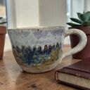 Ceramiczna filiżanka artystyczna - ręcznie dopieszczana boho ceramika