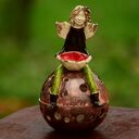 Anioł lampion kominek