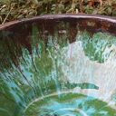 Umywalka ceramiczna LAS 31 cm - ręcznie robiona nablatowa okrągła z 3 warstwami szkliwa
