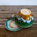 Filiżanka do herbaty z figurką ślimaka | do kawy | Miodna łąka| ok 330 ml