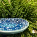 Talerzyk ceramiczny błękitna mandala na biżuterię i drobiazgi