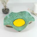 Duża turkusowa misa ceramiczna na owoce, sałatki i przekąski