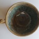 Filiżanka z drzewami do kawy - ceramiczny komplet rękodzieło od Eva Art