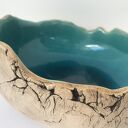 Turkusowa skała - ozdobna miska ceramiczna